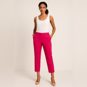 Piazza Sempione Hot Pink Cropped Pants – Made in Italy